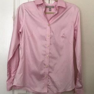 Banana Republic Pink non-iron fitted shirt